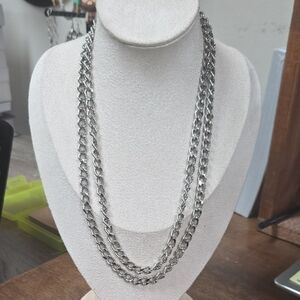 Long Silver Chain